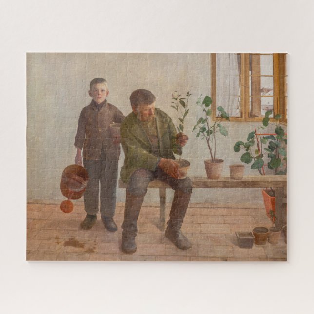 Károly Ferenczy - Gardeners Jigsaw Puzzle (Horizontal)