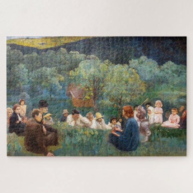 Károly Ferenczy - Sermon on the Mount Jigsaw Puzzle (Horizontal)
