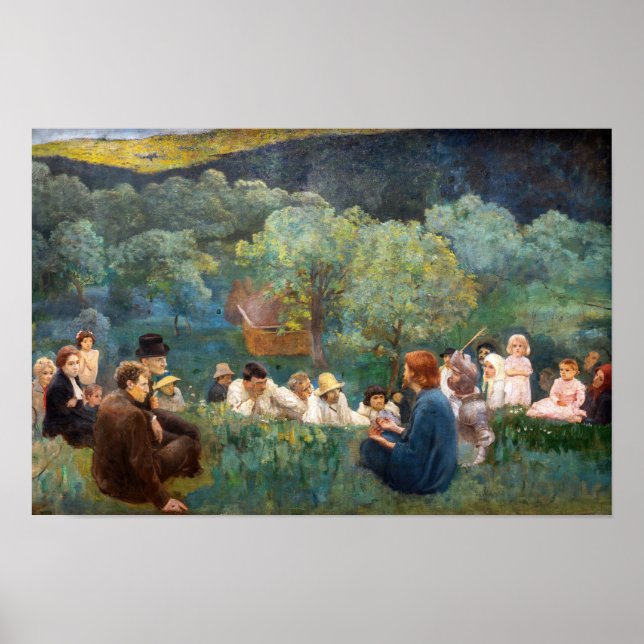 Károly Ferenczy - Sermon on the Mount Poster (Front)