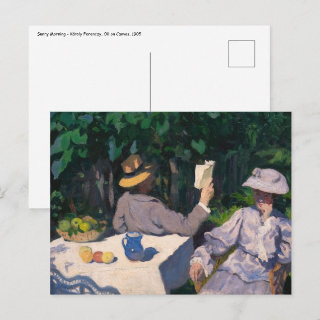 Károly Ferenczy - Sunny Morning Postcard (Front/Back)