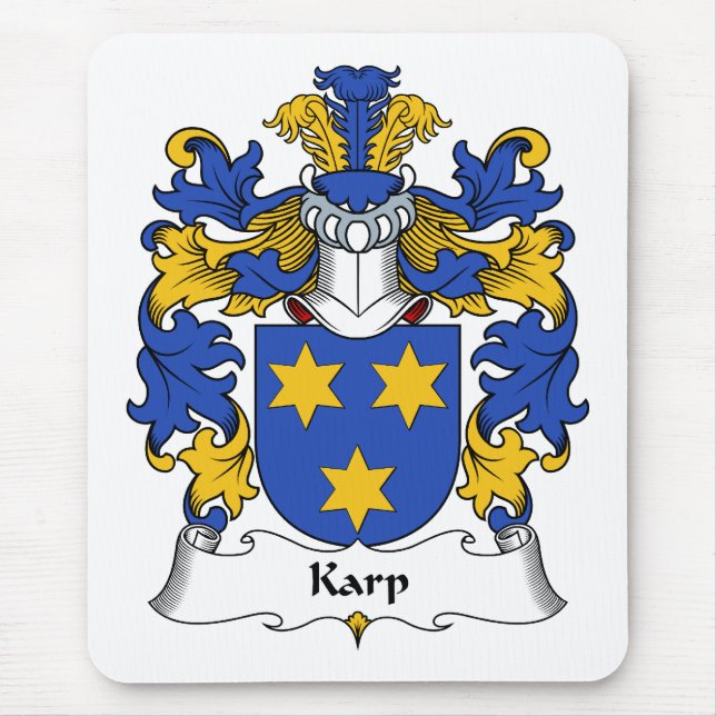 Karp Family Crest Mouse Pad (Front)
