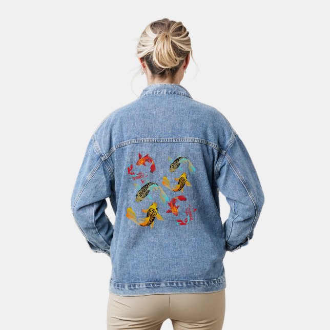 Karpe Koi colorate Denim Jacket (Model)