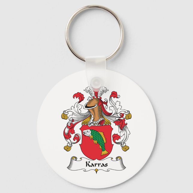 Karras Family Crest Key Ring (Front)