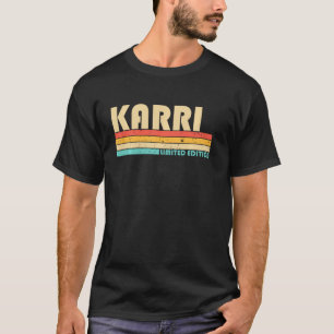 Karri Name Personalized Retro Vintage 80s 90s Birt T-Shirt