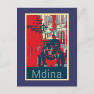 Karrozin in Mdina Postcard