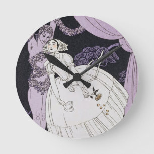 Karsavina, 1914 (pochoir print) 2 round clock