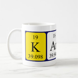 Karsen periodic table name mug