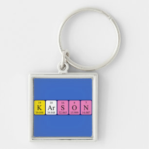 Karson periodic table name keyring
