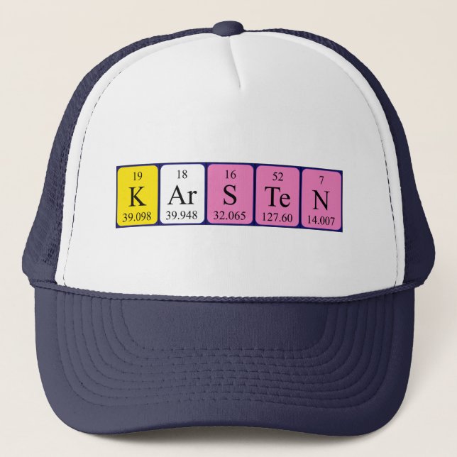 Karsten periodic table name hat (Front)