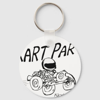 Kart Party Black Logo Key Ring
