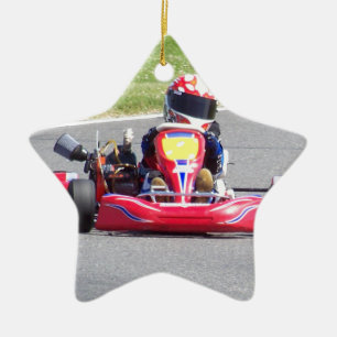 Kart Racer Ceramic Tree Decoration