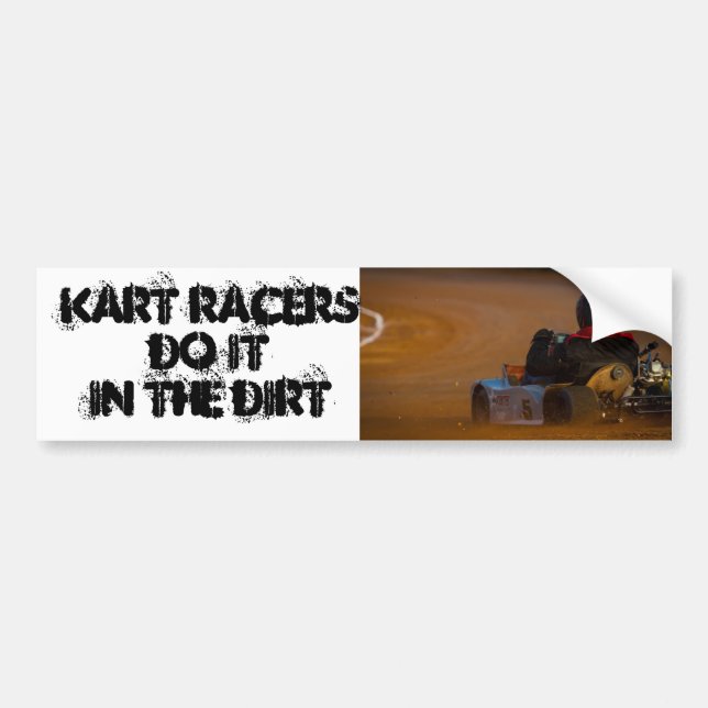 Kart Racing Bumper Sticker (Front)