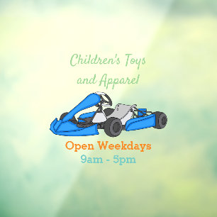 Kart racing cartoon illustration