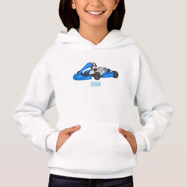 Kart racing cartoon illustration  (Front)