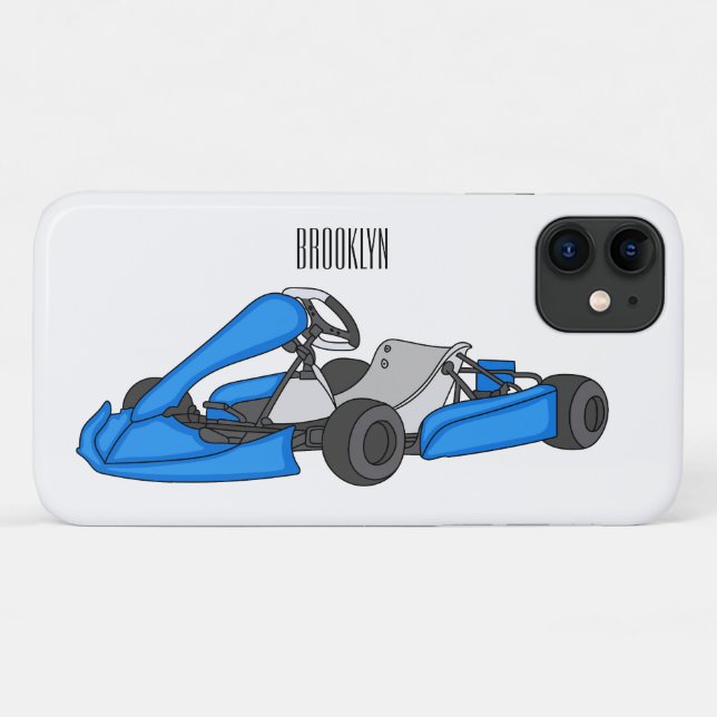 Kart racing cartoon illustration Case-Mate iPhone case (Back (Horizontal))