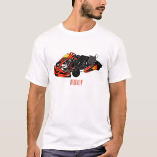 Kart racing cartoon illustration T-Shirt