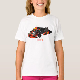 Kart racing cartoon illustration T-Shirt