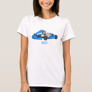Kart racing cartoon illustration  T-Shirt