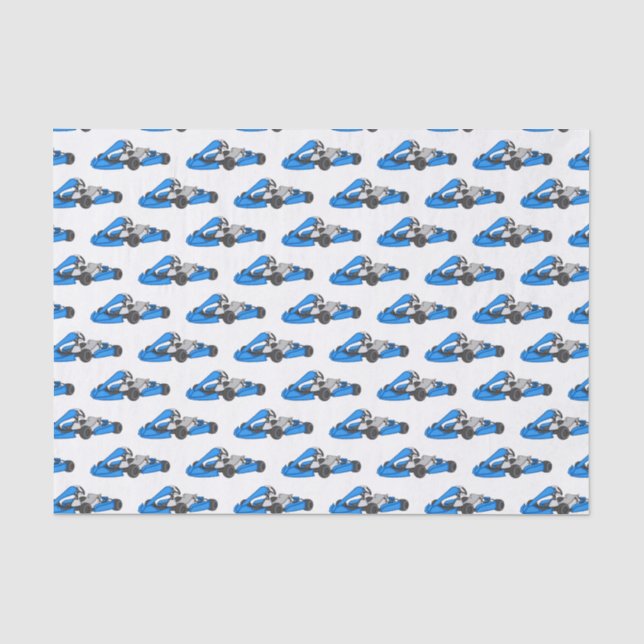 Kart racing cartoon illustration  tissue paper (Front)