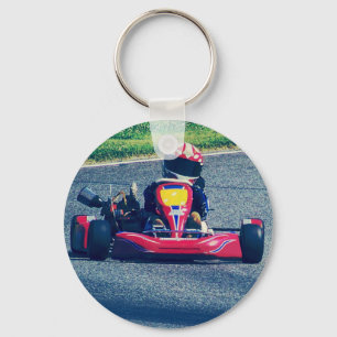 Kart Racing Key Ring