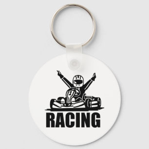 Kart racing key ring