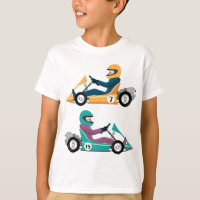 Karting Go Cart race vehicle with a driver