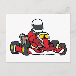Karting Postcard