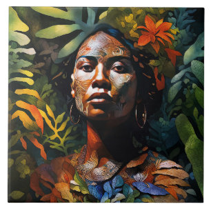 “Karuma” Jungle Dream - Women In Amazonia    Tile