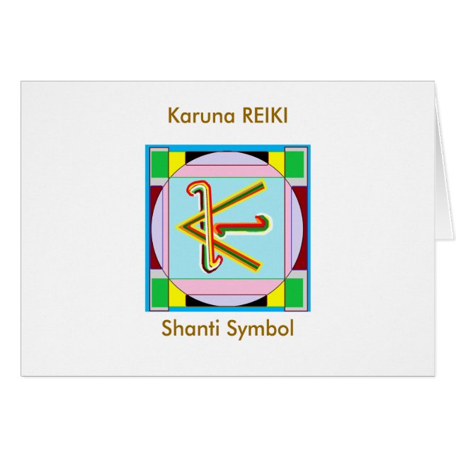 KARUNA Reiki : Shanti Peace be with all (Front Horizontal)