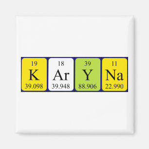 Karyna periodic table name magnet