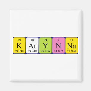 Karynna periodic table name magnet