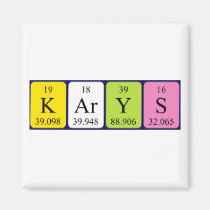 Karys periodic table name magnet