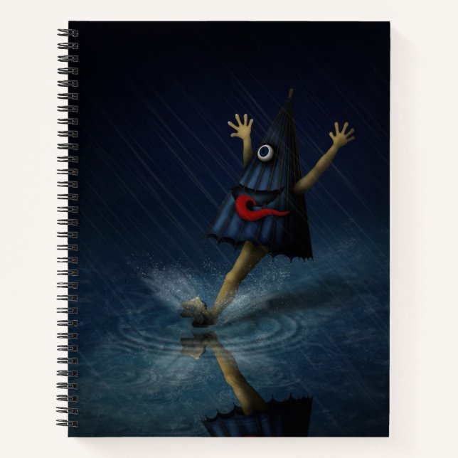 Kasa Obake Japanese Student Hiragana Chart Notebook (Front)