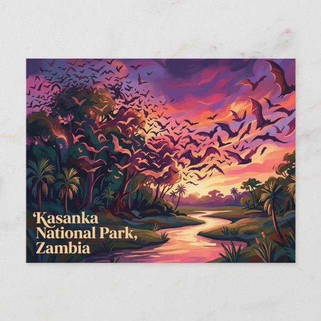 Kasanka National Park Zambia Postcard (Front)