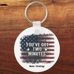 Kash Patel "You've Got Two Minutes" Interview Quot Key Ring