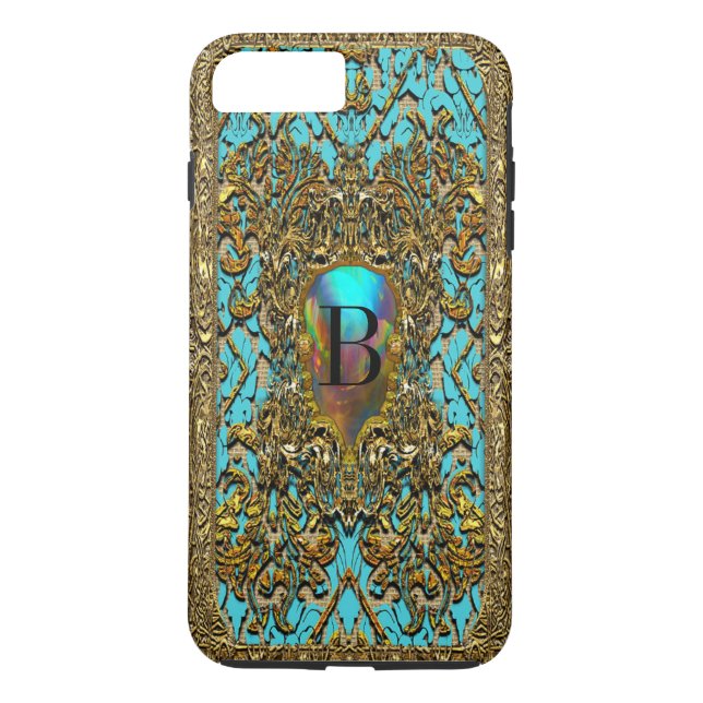 Kashafaye Elegant Victorian Monogram Case-Mate iPhone Case (Back)