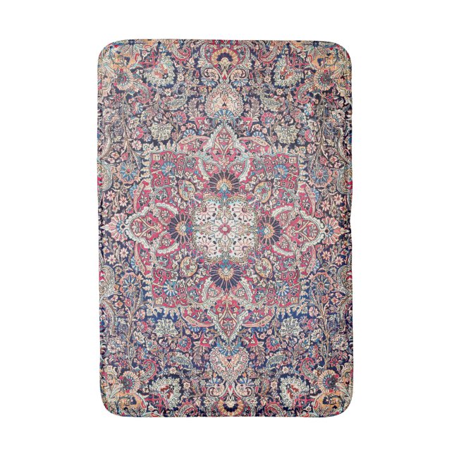 Kashan Central Persian Rug Print (Front Vertical)