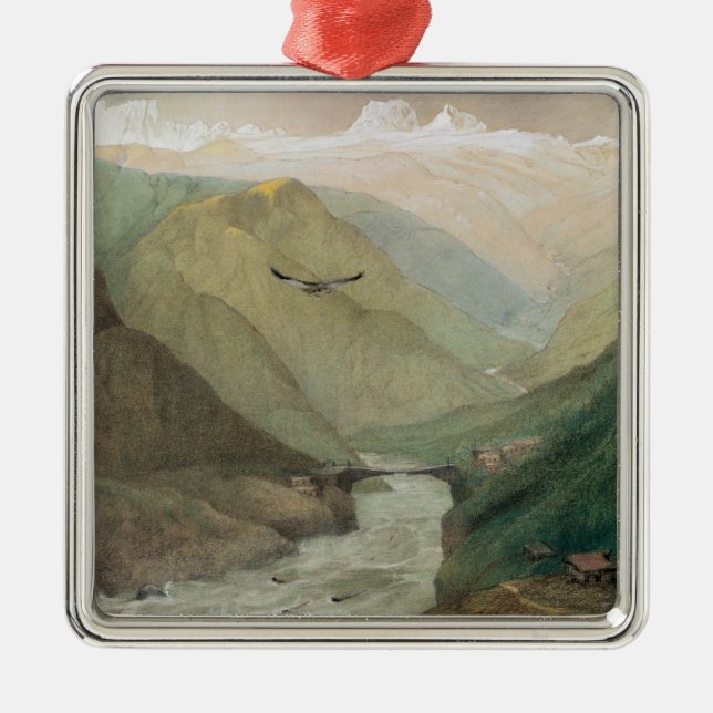 Kashmir, c.1860 metal tree decoration (Front)