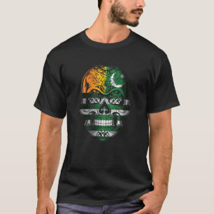 Kashmir Skull And Roses Flag T-Shirt