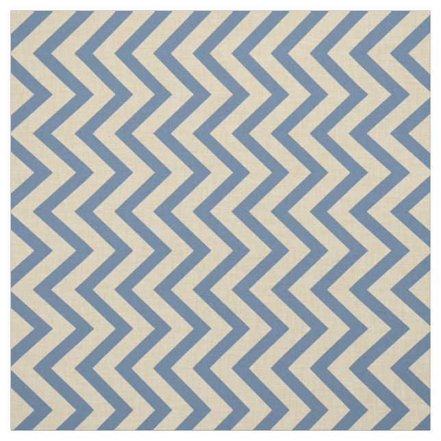Kashmire Blue Spice Moods Chevrons Fabric (Swatch)