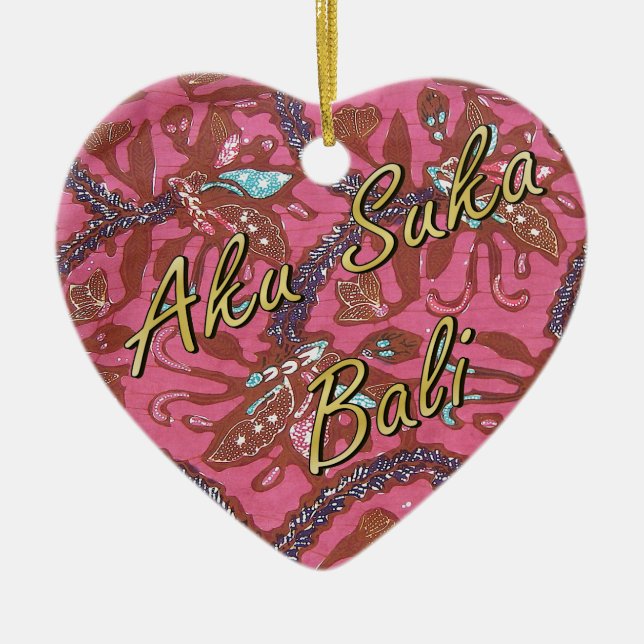 Kasia Batik Ceramic Tree Decoration (Front)