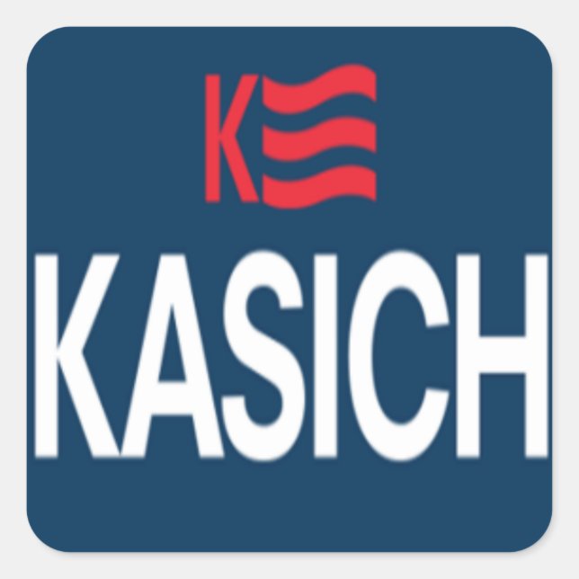 Kasich Logo Square Sticker (Front)