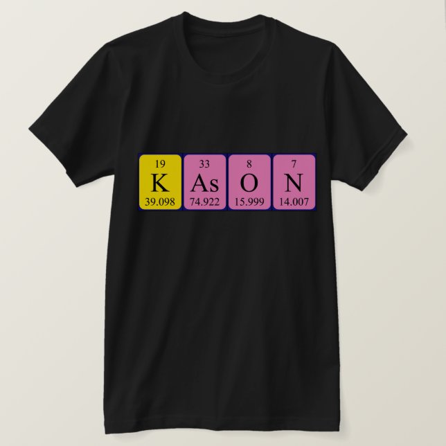 Kason periodic table name shirt (Design Front)