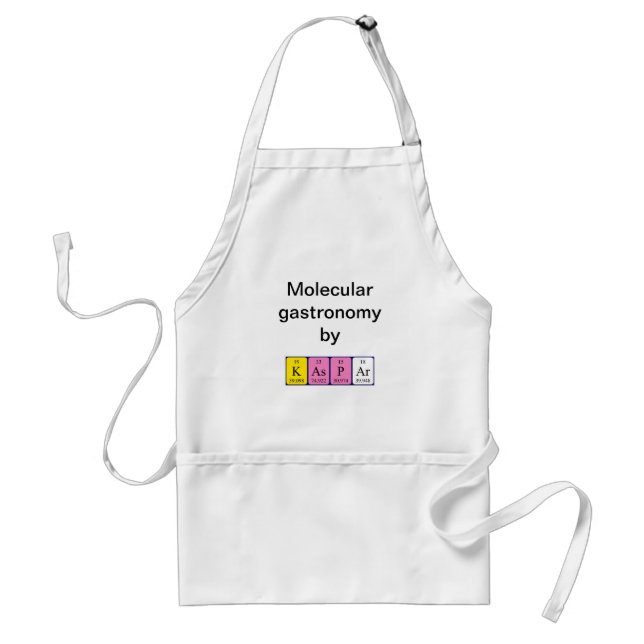 Kaspar periodic table name apron (Front)