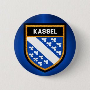 Kassel Flag 6 Cm Round Badge