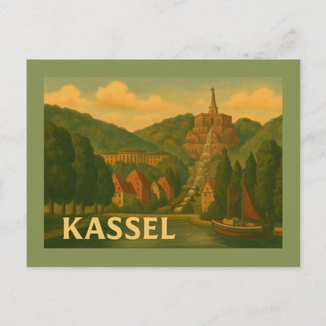 Kassel Germany City Art Postcard (Front)