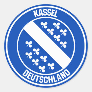 Kassel Round Emblem Classic Round Sticker