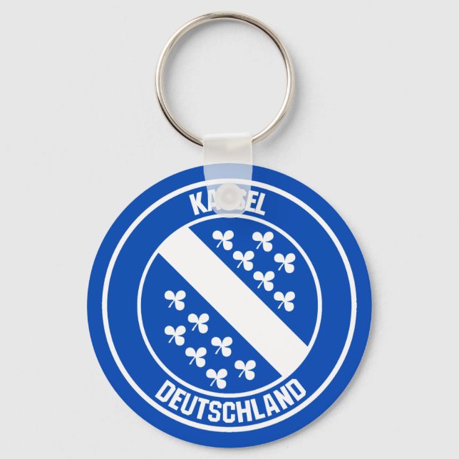 Kassel Round Emblem Key Ring (Front)