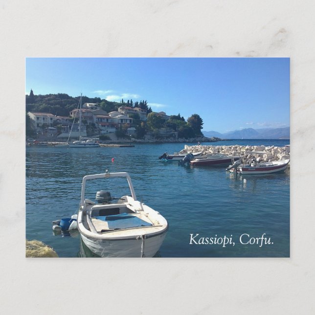 Kassiopi, Corfu. Postcard (Front)