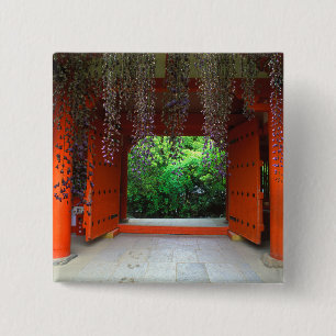 Kasuga Shrine, Nara, Japan 15 Cm Square Badge